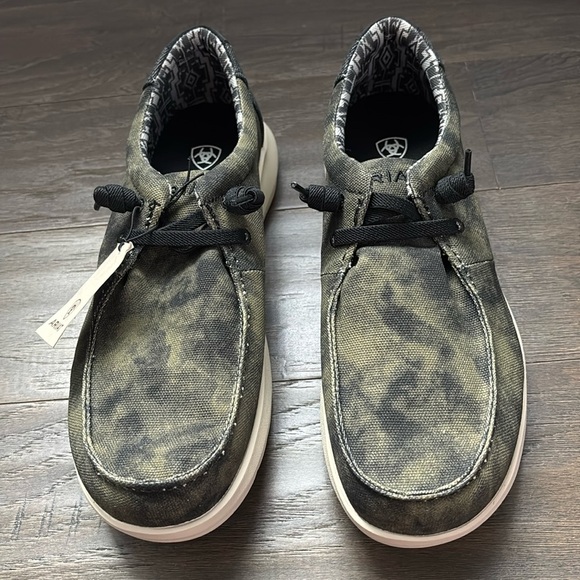 Ariat Hilo Moss Green,FLX Foam sole,elastic lace,textile upper,mesh lined - Picture 2 of 9